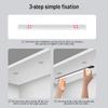 Ultra Thin LED Motion Sensor Cabinet Light USB Rechargeable 3 Magnetic Night Lamp for Kitchen Wardrobe