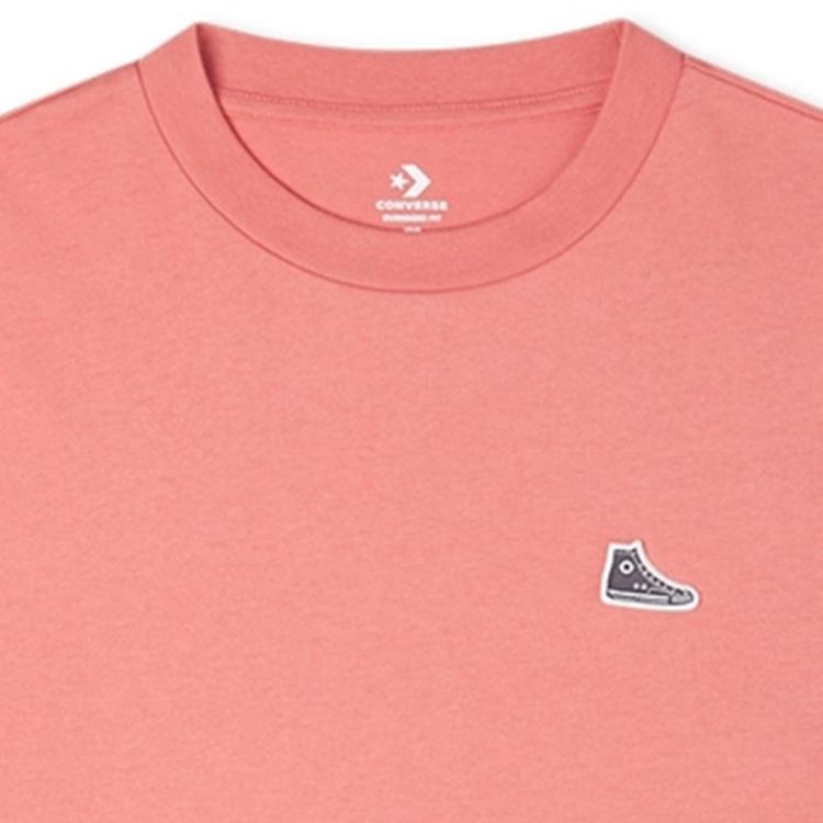 Converse Chuck Taylor Shoe Patch T-Shirt Asia Sizing 'Pink' Men's 10020931-A12