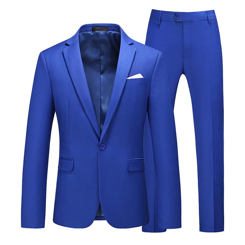Roter formeller Anzug 2-teilig für Männer Hochzeitsfeier Kleid Mantel und Hose Große Größe Terno Masculino Schwarz Weiß Blau Kostüm Homme