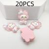 20PCS Transparent Cartoon Melody Resin Accessories DIY Hair Clips Hair Accessories Phone Case Cream Glue Materials