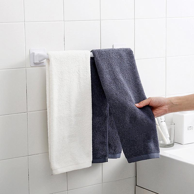 Self Adhesive Wall Mounted Towel Rod Shelf Rack Holder Toilet Roll Paper HangerJ Self Adhesive Wall Mounted Towel Rod Shelf Rack Holder Toilet Roll Paper HangerJ