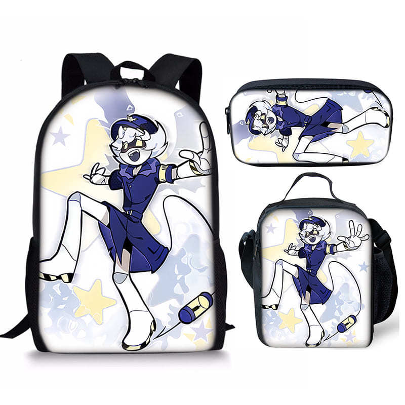 Hip Hop Youthful Novelty Murder Drones 3D Print 3pcs/Set Student Travel Bags Laptop Daypack Backpack Lunch Bag Pencil Case