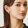 Earrings for Akoya Single Hook Pt900 [Lala Christie] Women, Pearl, Pearl, Earrings, Platinum, le56-0006-pt