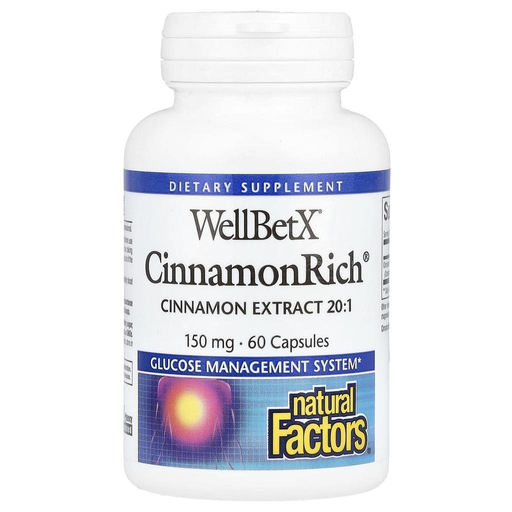 Wellbetx®, Cinnamonrich®, 150Mg, 60 Capsules