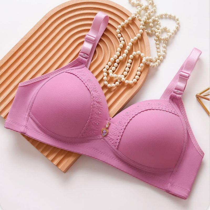 Large Size Full Cup Beautiful Back Adjustable Mother's Underwear Side Anti-sagging No-wire Bra