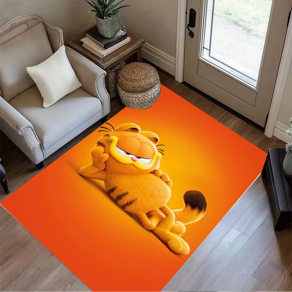 Garfield's Cozy Adventure Floor Rug Office Rug Suitable for Game Room Outdoor Bedrooms Entryway Antislip Carpet Anime Office Decor