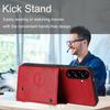 PU Leather Wallet Phone Case for Samsung Galaxy A57 5G Multiple Card Slots Dual Metal Button Closure Shockproof Full‑Body Protective Cover