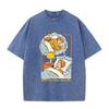 Achieve Your Dreams Washed Retro Men Tshirt Fashion Cotton Tee Clothes High Quality Breathable Tshirt Summer Loose Tops Couple