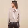 2026 Women's Casual Loose Knit Drop Shoulder Long Sleeve Top 