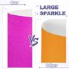 PATIKIL 20 Sheets Glitter Cardstock A4 250GS Hot for DIY Party Handmade and Decoration Paper, Size, Medium, Pink, Fans, Crafts, Scrapbooking,