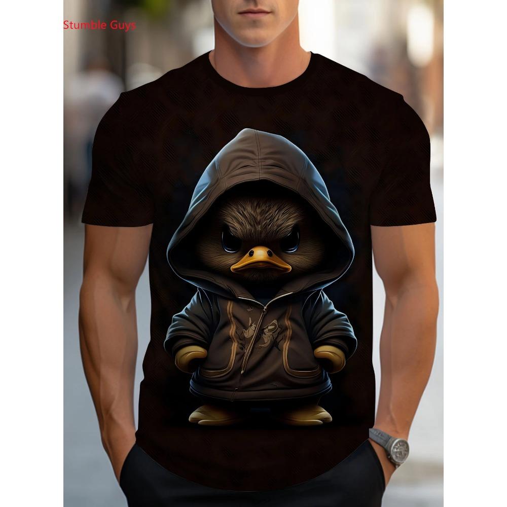 

Summer men s casual printed street T-shirt short sleeved 6XL