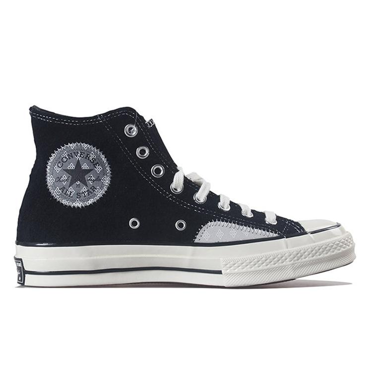 Converse Chuck 70 High 'Black Mouse' (Unisex) Black / Mouse / Egret Canvas Shoes 166855C