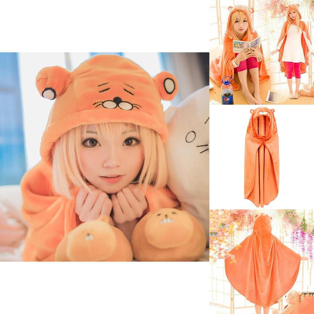 Mājīgs Himouto! Umaru-chan Otaku Cosplay Kostīms Flaneļa Sega Kapucis Apmetnis