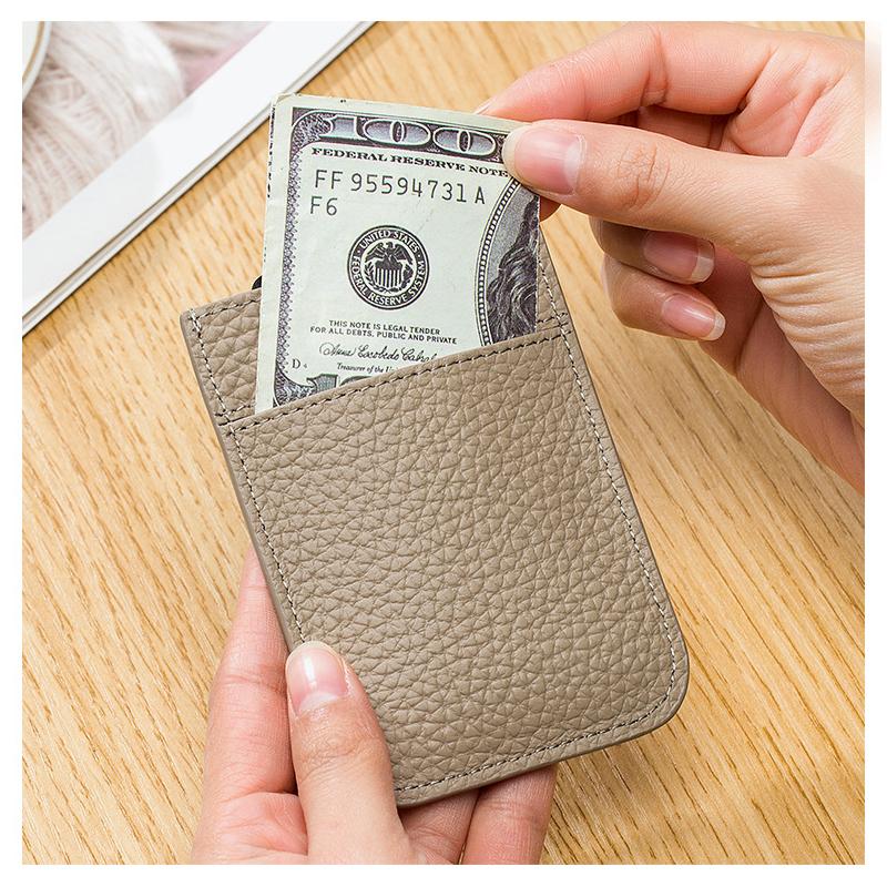 Fashion Lady RFID Antykradzieżowy Szczotka Etui na Karty Kredytowe Portfel Kreatywny Rysuj Klamrę Etui Mini Prostota Etui na Karty Kieszonkowe Damskie Przenośne Cienkie Etui na Karty