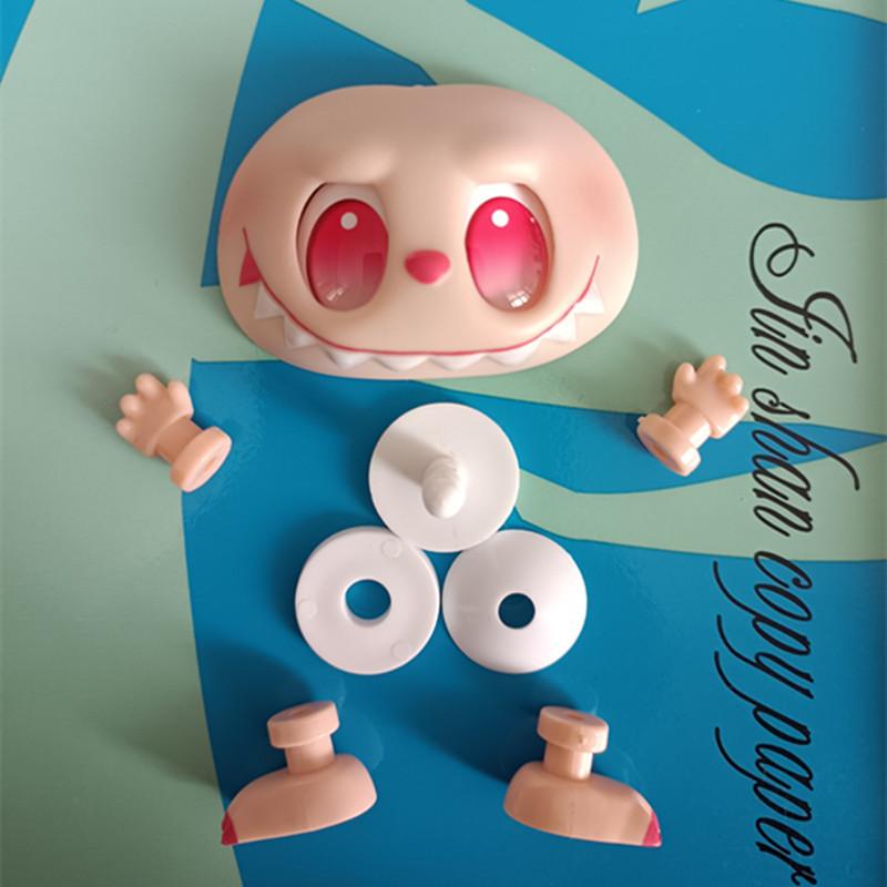 1 Set Diy Handmade Switching Emotions Labubu 3Rd Big Into Energy Vinyl Face Hand Foot Dolls Facial Accessories