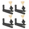 4Pcs Violin Fine Tuners 3 4‑4 4 Cello Parts String Tool Replacement Instrument AccessoriesBlack