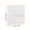 10Pcs Household Wall-Mounted Multi-Functional Round Hook, No Punching Seamless Paste, Storage Shelf, Kitchen, Bathroom