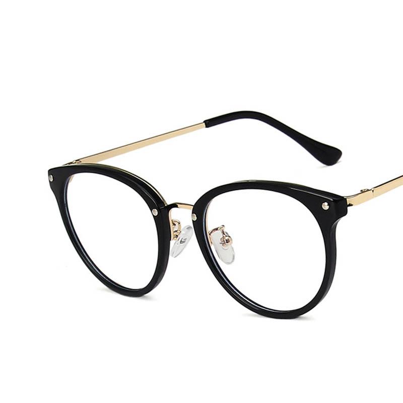 Trendy Minail Round Eyeglass Frames With Prescription Lens Short Sight Eyewear 0 -0.5 -1 -1.25 -1.5 -1.75 -2.0 To -6