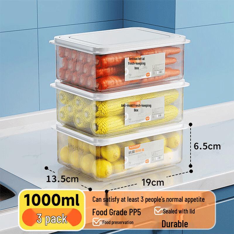 Jiabangshou 1000ml Food Storage Containers (3-Pack)