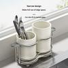 Kitchen Utensil Rack, Countertop Drain Tray, Knife and Spoon Storage Holder