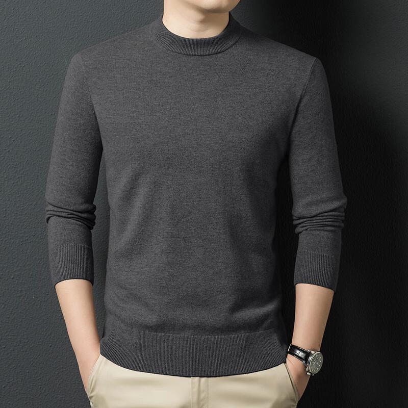 Men's Business Casual Wool Cashmere Blend Pullover Sweater