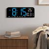 LED Digital Alarm Clock with Sleep Button Adjustable Brightness 5 Modes Desk Wall Clock for Office Living Room Bedroom School