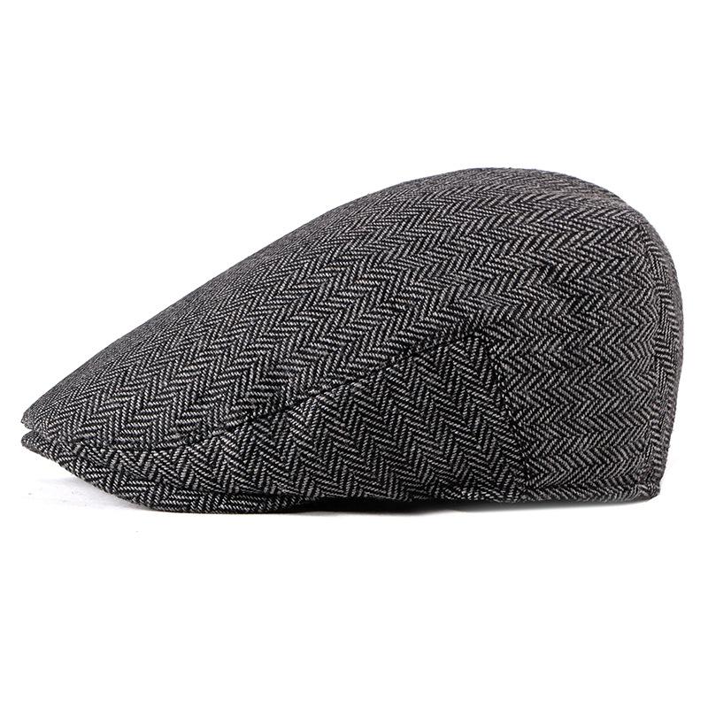 Spring Autumn Newsboy Caps for Men Classic Herringbon Beret Hat Men's Gatsby Painter Hats