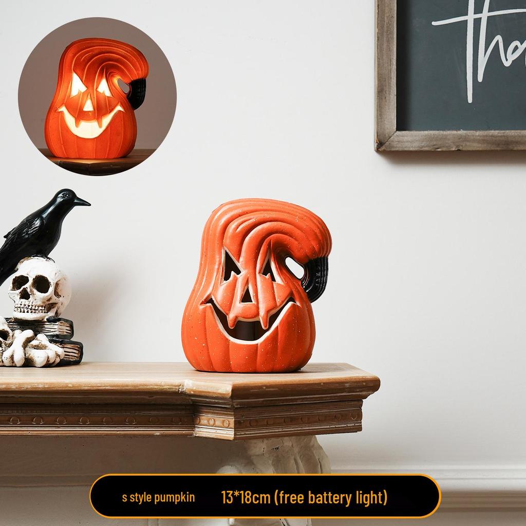Halloween Large Pumpkin Lantern: Festive Decor for Doorways, Bars, and Shops