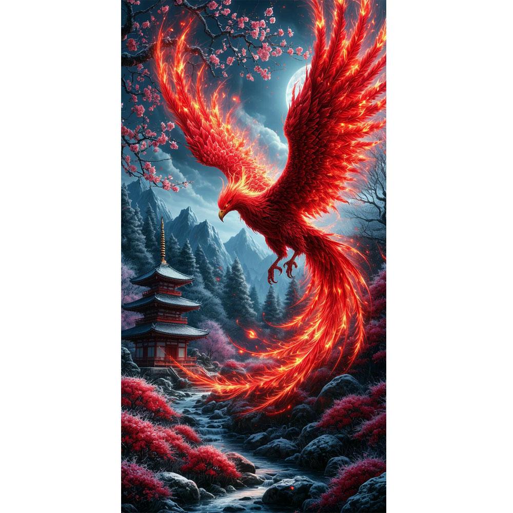 

Dragon and Phoenix Picture DIY Diamond Painting Cross Stitch Full Drills Diamond Mosaic New Collection Home Decor square 30x60cm