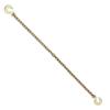 Binder Chain G80 Tie Down Tow Chain with Hooks 3/8"x10.3' 2 Pack 7100 Lbs