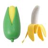 Simulation Peeled Banana Squeeze Toy Stretchy Slow Rebound Corn Fidget Toy Portable Simulated Fruit Vegetable Sensory Toy