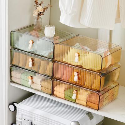 Underwear Drawer Storage Box 16 Cell Stackable Dustproof Multi-functional Panties Bras Baby Clothes Socks Ties Belts Divider Organizer Home Supplies