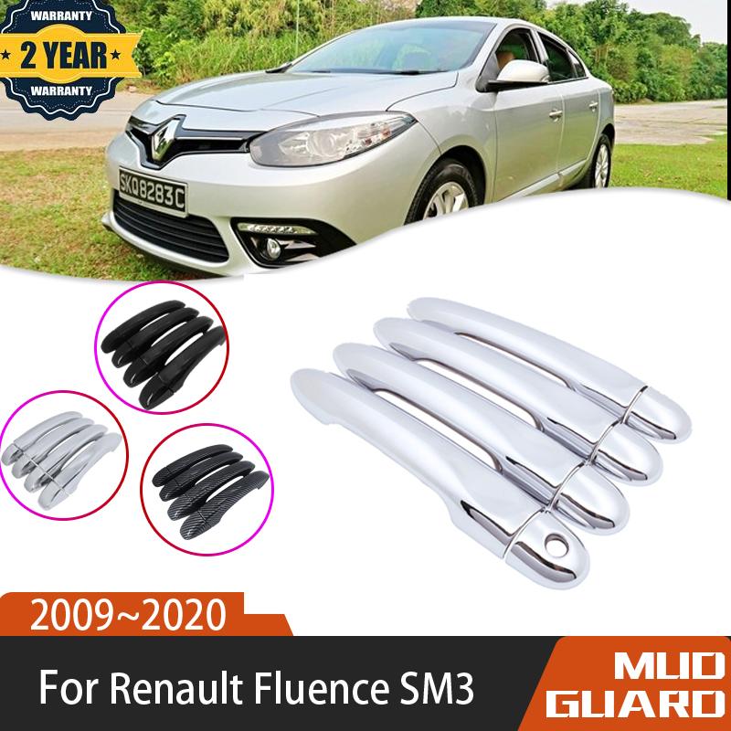 

Хромированная крышка наружной дверной ручки для Renault Fluence Samsung SM3 2009 ~ Автомобильные аксессуары Стикеры Набор отделки
