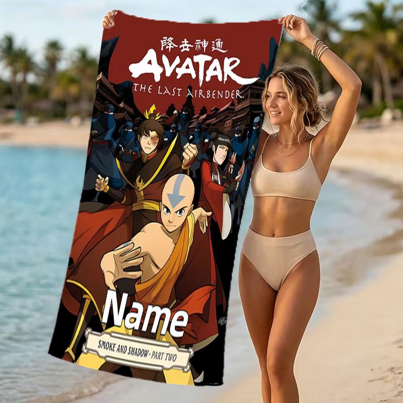 Customizable personalized beach towels Avatar The Last Airbender themed designs.Suitable for the beach, yoga, sports;ideal as beach accessories