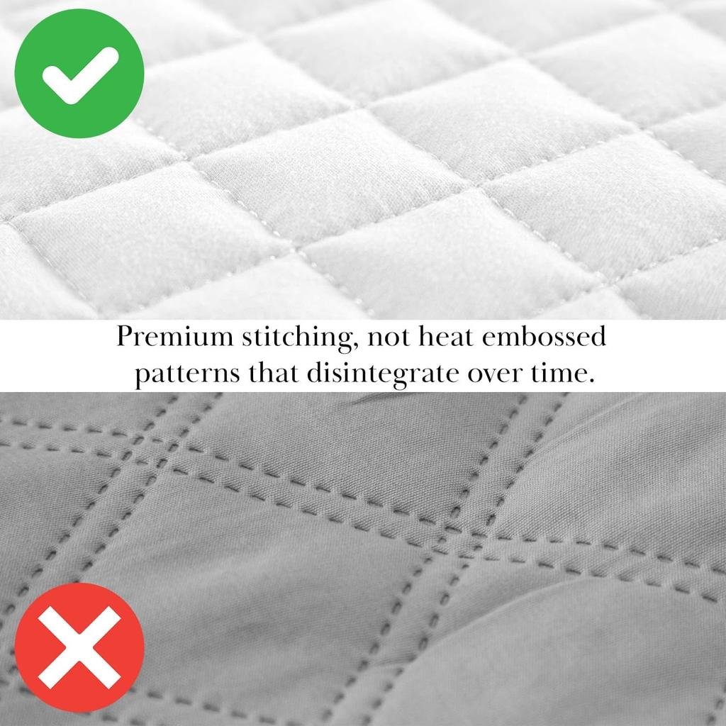XL Twin Quilt Set, Microfiber Quilted Bedspread, Twin Bedding Coverlet Set with Pillow Sham, Wrinkle-Free, Stain & Pet Hair