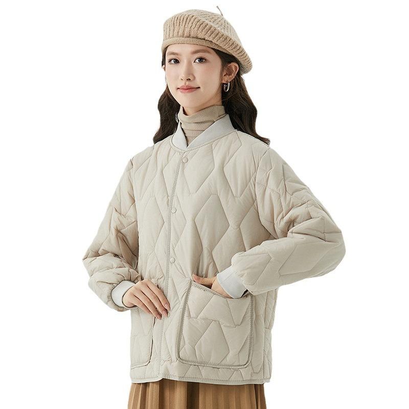 Ms. Warm Long-sleeved Cotton Liner Women's Models Home Cotton Clothing Cotton Clothing Padded Thread Collar Can Be Worn Outside The Top 2533