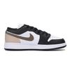 Jordan Air Jordan 1 Slip Resistant Abrasion Resistant Cushioning Low top Vintage Basketball Shoes Men's Black Brown 553558-131(Team85-)