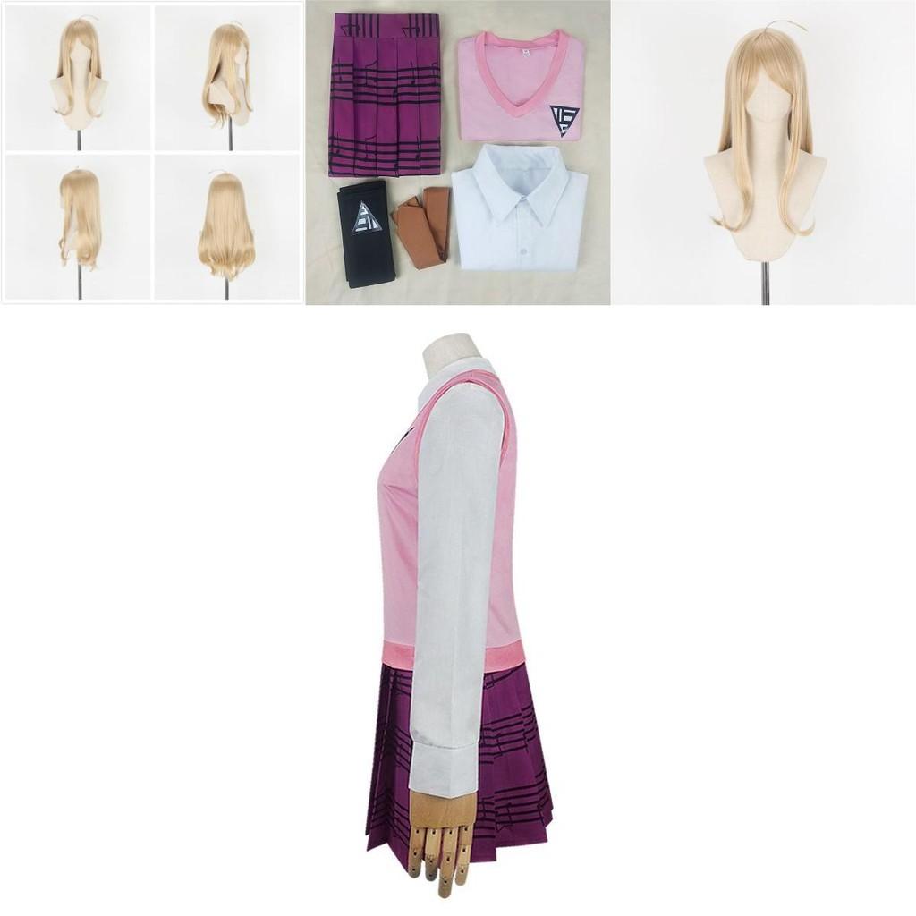 Danganronpa V3 Akamatsu Kaede Cosplay Costume Full Set Exquisite Uniform Design