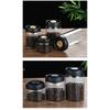 Portable Coffee Bean Container Leakproof Press Vacuum Seal Glass Jar For Travel Kitchen Storage