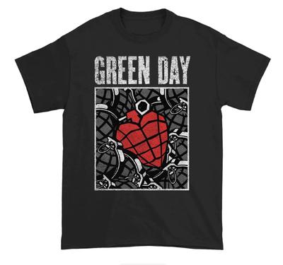 Green Day Fun Illustration Music Album American Retro Punk Loose Unisexs And Unisexs Straightfitting Tshirt