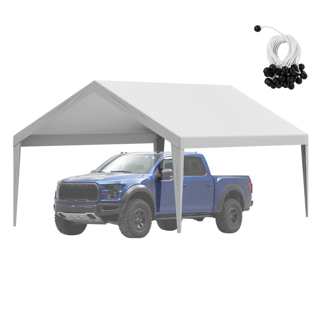 Carport Replacement Canopy Cover 13 x 20 ft, Garage Top Tent Shelter Tarp Heavy-Duty Waterproof & UV Protected, Easy Installation with Ball