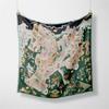 New 53Cm Twill Silk Scarf Woman Decorative Printed Square Scarves Wrap Bandana Small Hijab Foulard Lady Tie Headband Neckerchief