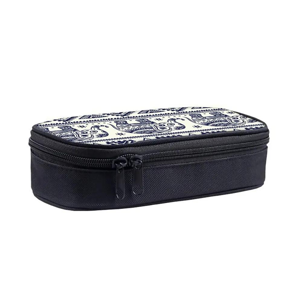Elephant Print Layered 3D Cartoon Pencil Case & Pen Bag-Best Gift for Boys/Girls School Supplies
