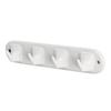 Dulton Porcelain 4 Prong A Timeless Ceramic DIY Wall Height Width Depth Hooks, 4-piece Set, Classic, Parts, Hanging, 6.1cm, 30.5cm, 5.2cm, Y-0617/4