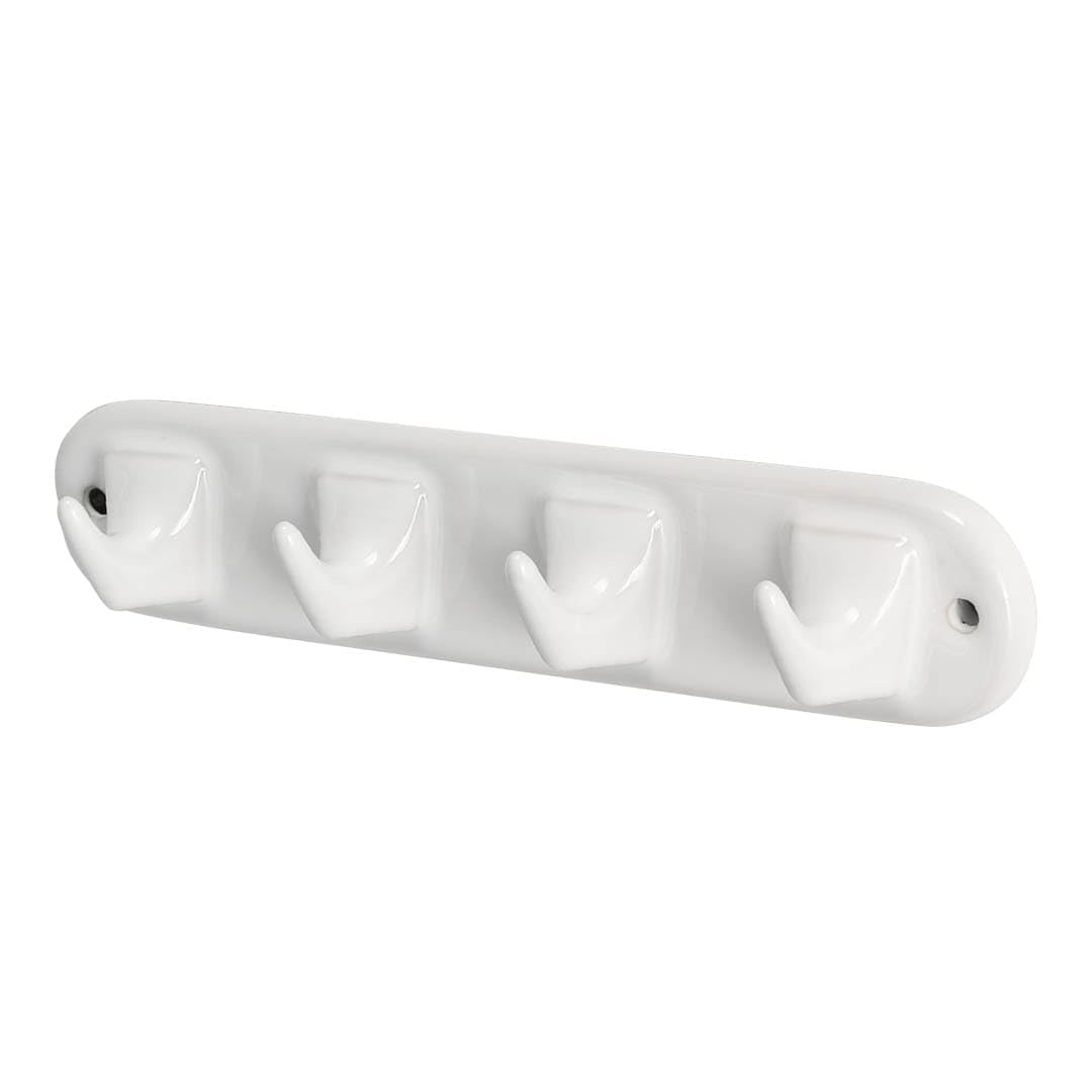 

Dalton Porcelain 4 Prong Hook 4 Rows Classic Ceramic DIY Parts Wall Hanging Height Width Depth 6.1cm 30.5cm 5.2cm Y-0617/4