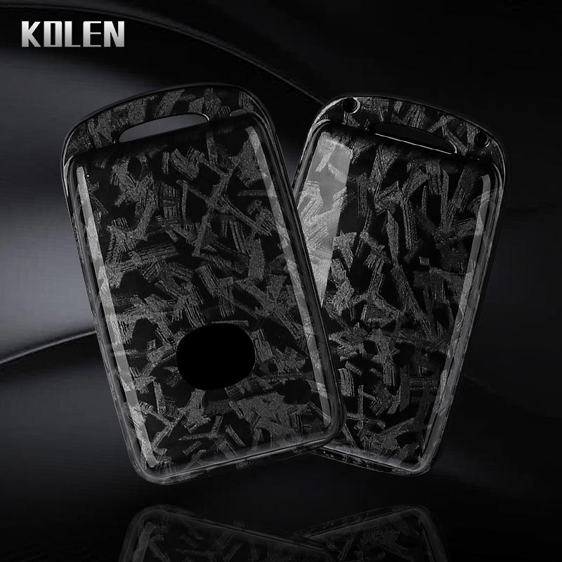 ABS Carbon Fiber Style Car Key Case Cover For Mazda 3 Alexa CX30 CX-4 CX5 CX-5 CX8 CX-8 CX-30 CX9 CX-9 Protected Fob Accessories