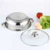 Stainless Steel Steamer Pot Set with Glass Lid Multi Layer Stackable Cookware for Dumplings Fish Vegetables Healthy Meal Cooking