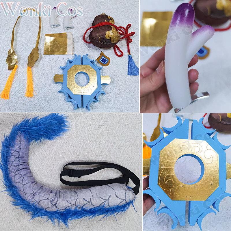 Bailu Cosplay Costume Wig  Star Rail Bai Lu Cosplay Costumes Full Set Girl Carnival Costumes With Tail