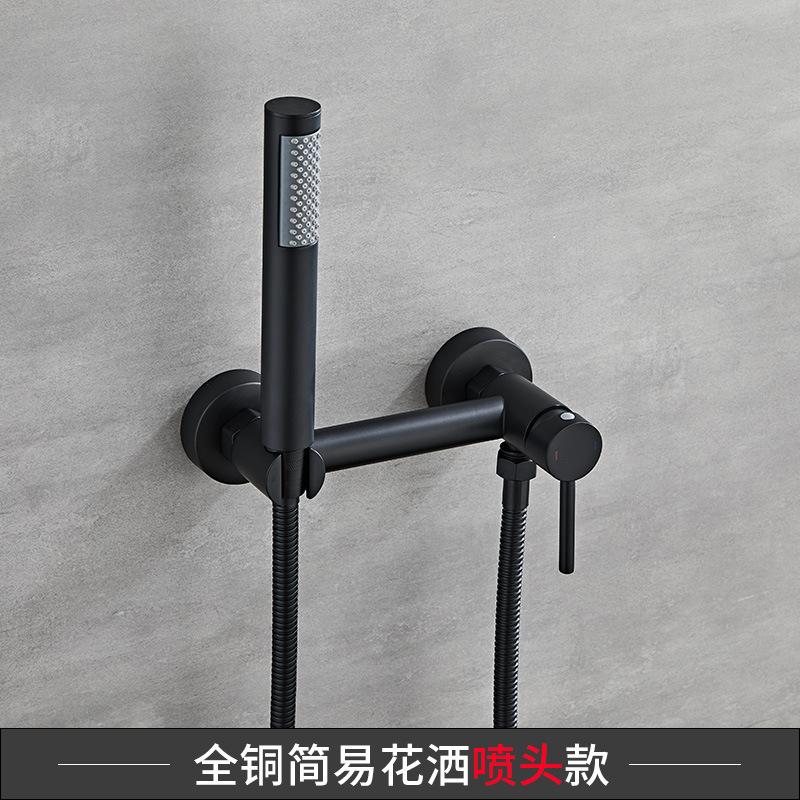 Chrome Black Brass Faucet Bidet Portable Sprayer Bathroom Toilet Bidet Hot Cold Mixer Water Valve Jet Set Hygienic Shower Gold