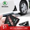 Car Sticker 2/4Pcs Car Styling Car Door Corner Rubber Anti-Collision Cover For Octavia Rapid Kodiaq Karoq Superb Fabia Kam